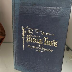 vintage ,late 19th-century cloth-bound book titled "James H. Brookes (1830-1899)